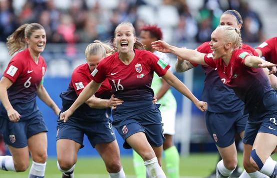 挪威队在女足比赛中实力不减